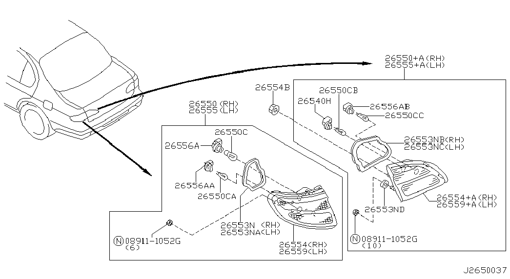 NISSAN 2627189913 - Glödlampa xdelar.se