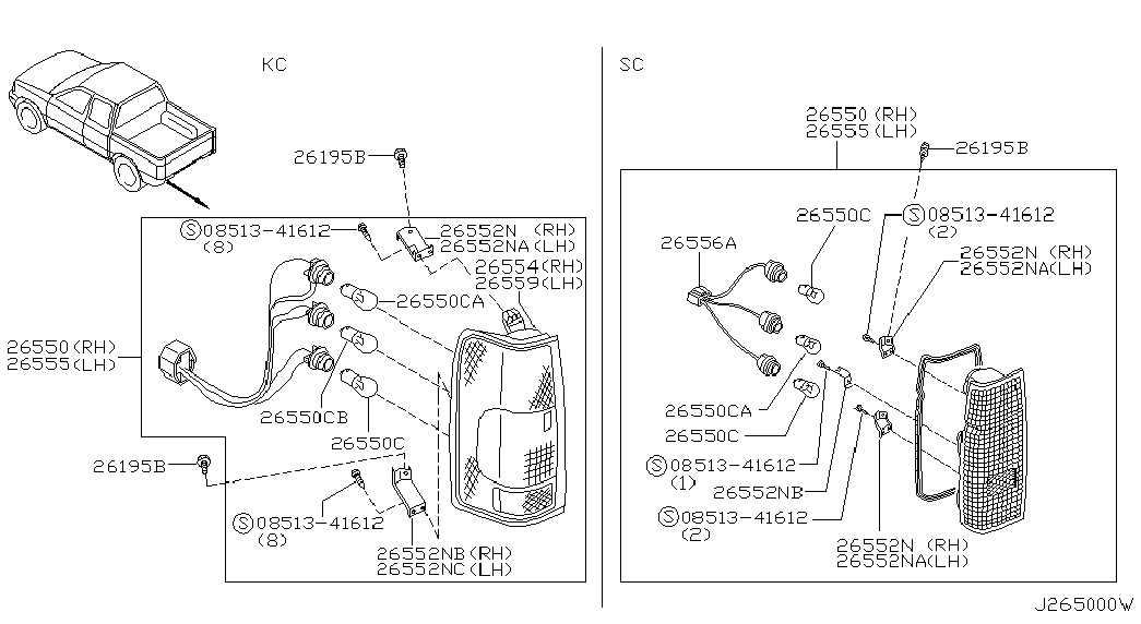 NISSAN 267171W300 - Glödlampa xdelar.se