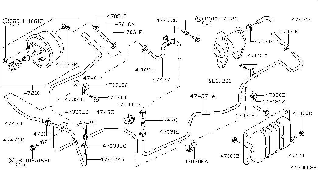 NISSAN 089111081G - Mutter avgasgrenrör xdelar.se