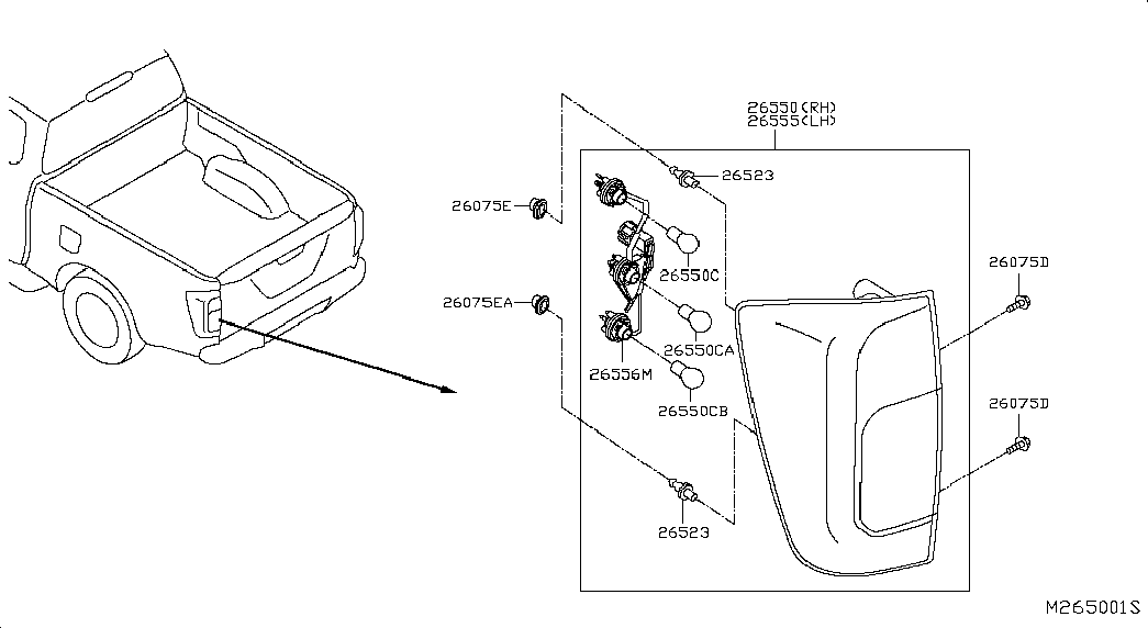 NISSAN 26275-EM00A - Glödlampa, läslampa xdelar.se