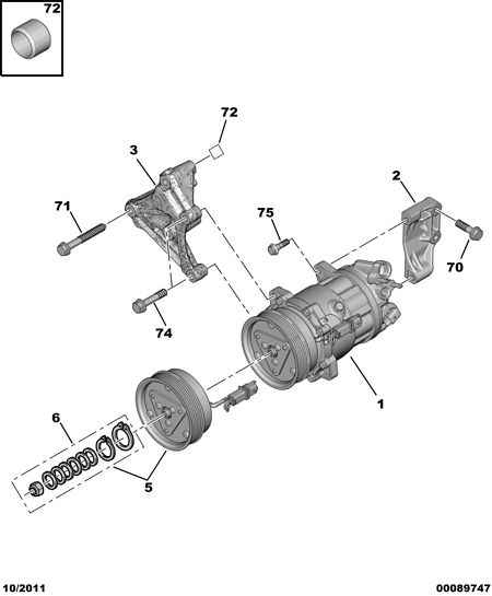 PEUGEOT 6453.VJ - Kompressor, klimatanläggning xdelar.se