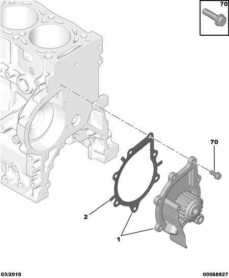 CITROËN 1201-J6 - Vattenpump xdelar.se