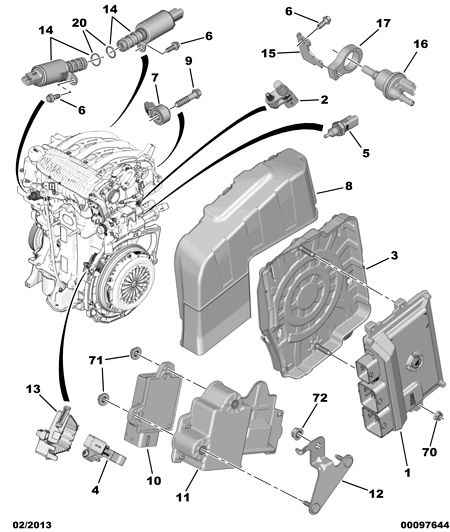 CITROËN/PEUGEOT 96 703 403 80 - Sensor, kylmedietemperatur xdelar.se