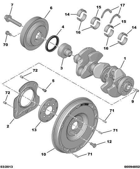 PEUGEOT 98 032 887 80 - Packbox, vevaxel xdelar.se