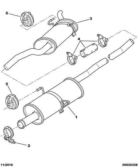 CITROËN 1713.58 - Röranslutning, avgassystem xdelar.se