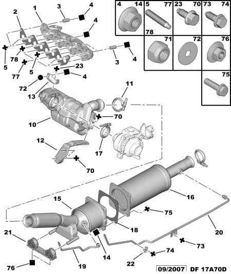 PEUGEOT 1738 08 - Sot / partikelfilter, avgassystem xdelar.se