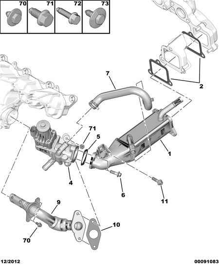 PEUGEOT 96 776 291 80 - Packning EGR-ventil xdelar.se