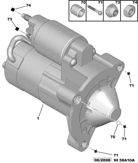 CITROËN/PEUGEOT 5802 CY - Startmotor xdelar.se