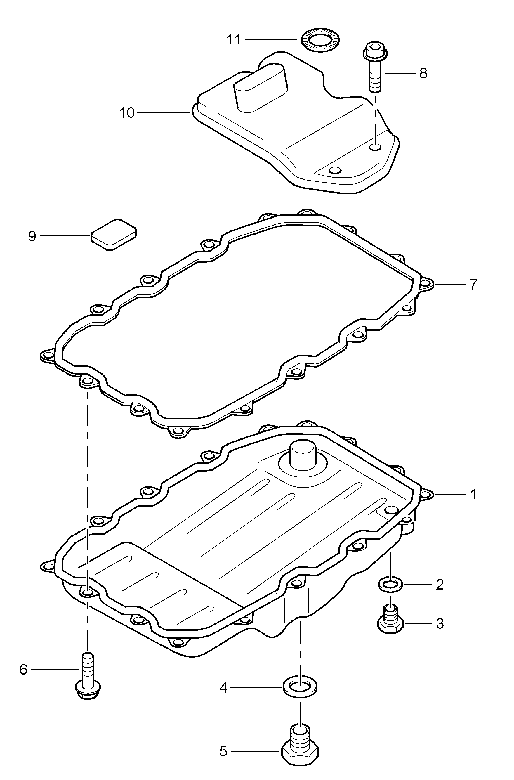 VAG 95532544300 - Packning, oljefilterhus xdelar.se