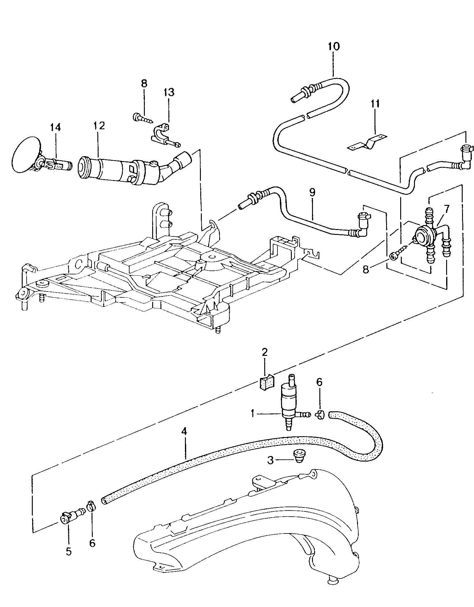 Porsche 996 624 502 00 - Spolvätskepump, huvudstrålkastare xdelar.se