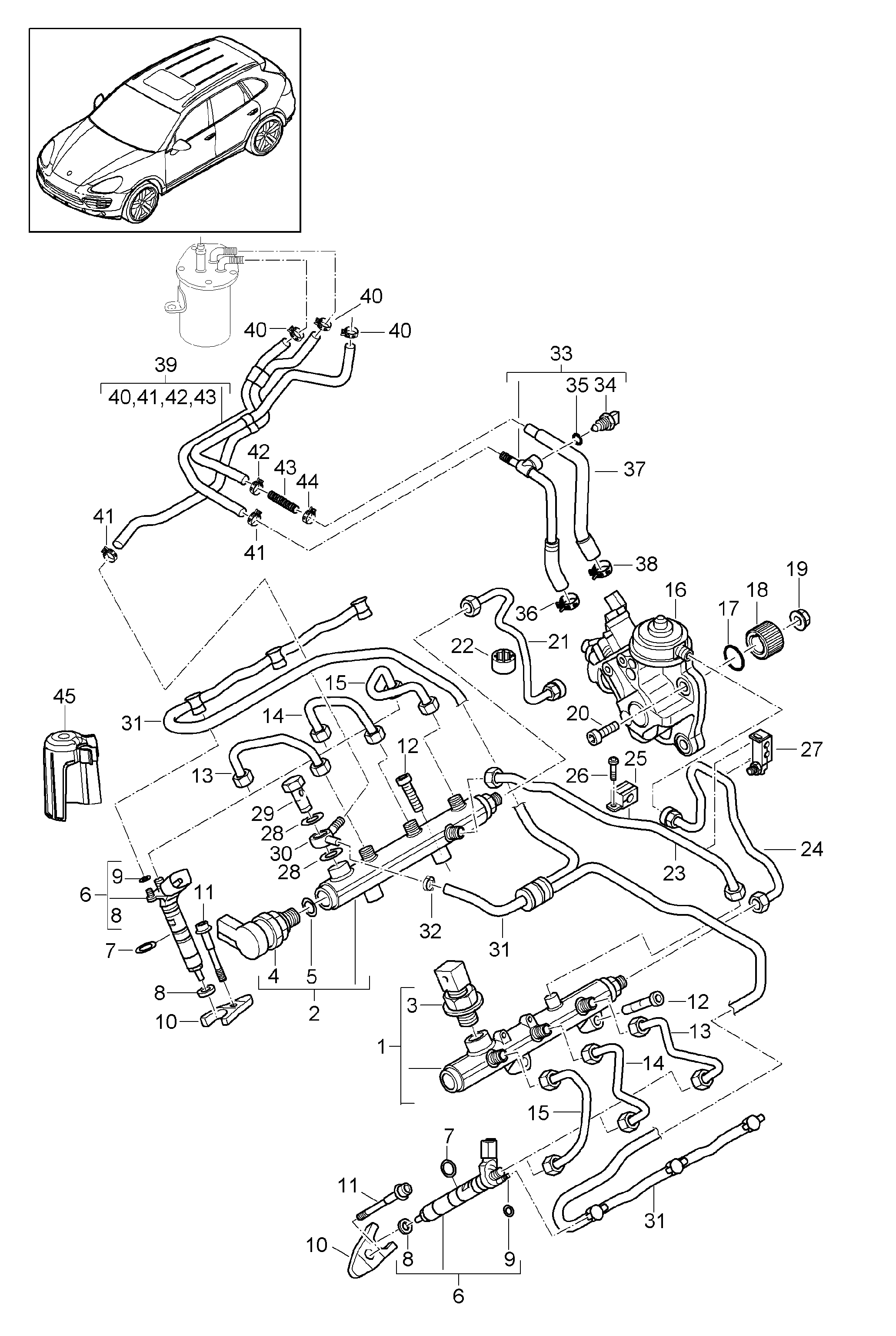 VW 95511061900 - Packningssats, insprutningsmunstycke xdelar.se