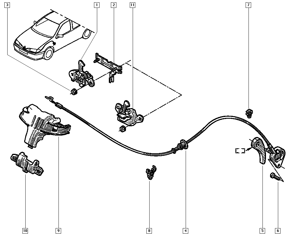 RENAULT 77 03 033 132 - Mutter avgasgrenrör xdelar.se