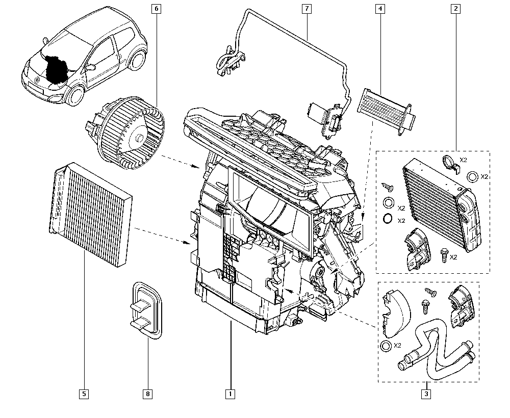 RENAULT 7701 067 951 - Motstånd, kupefläkt xdelar.se