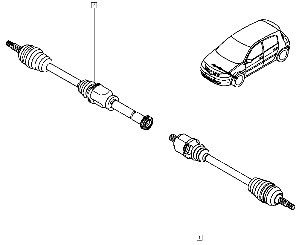 RENAULT 8200184199 - Drivaxel xdelar.se