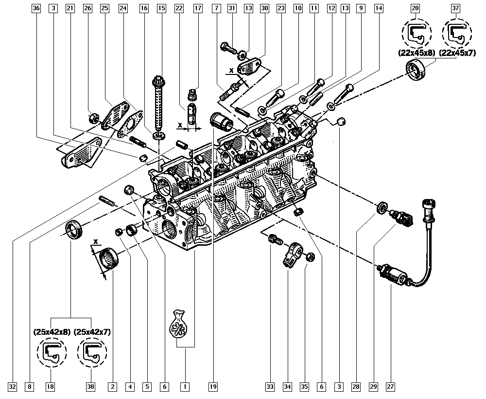 RENAULT 77 03 087 192 - Oljetätningsring, kamaxel xdelar.se