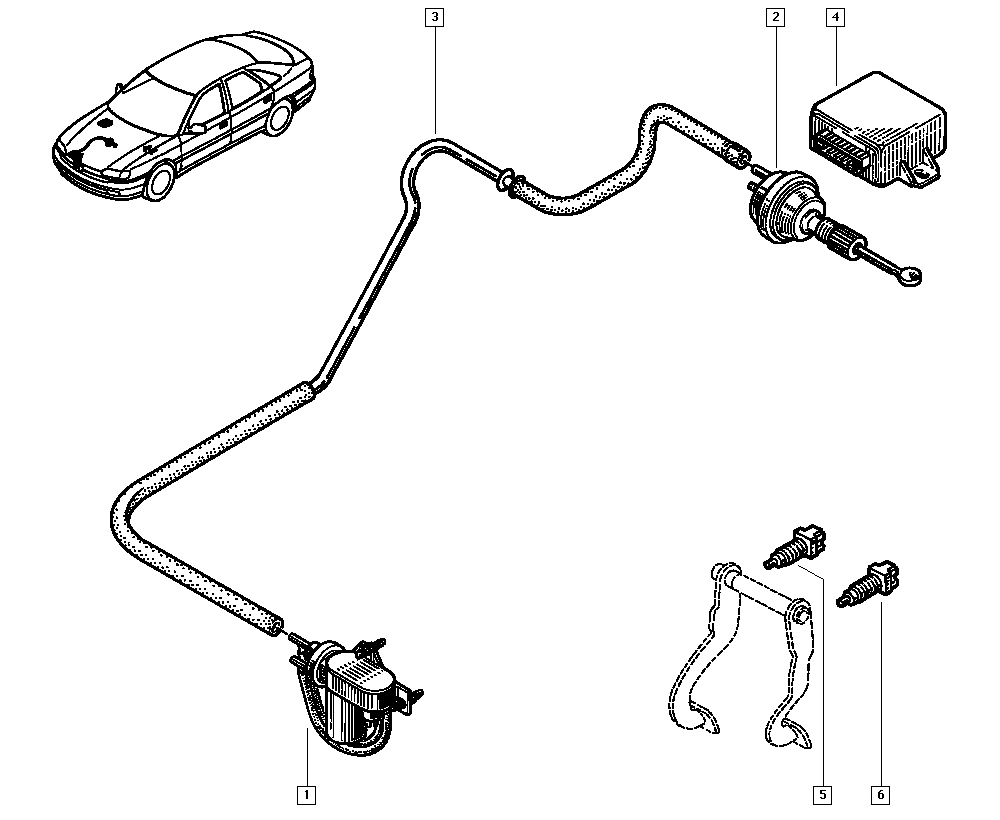 RENAULT 77 00 762 217 - Ställare, farthållare xdelar.se