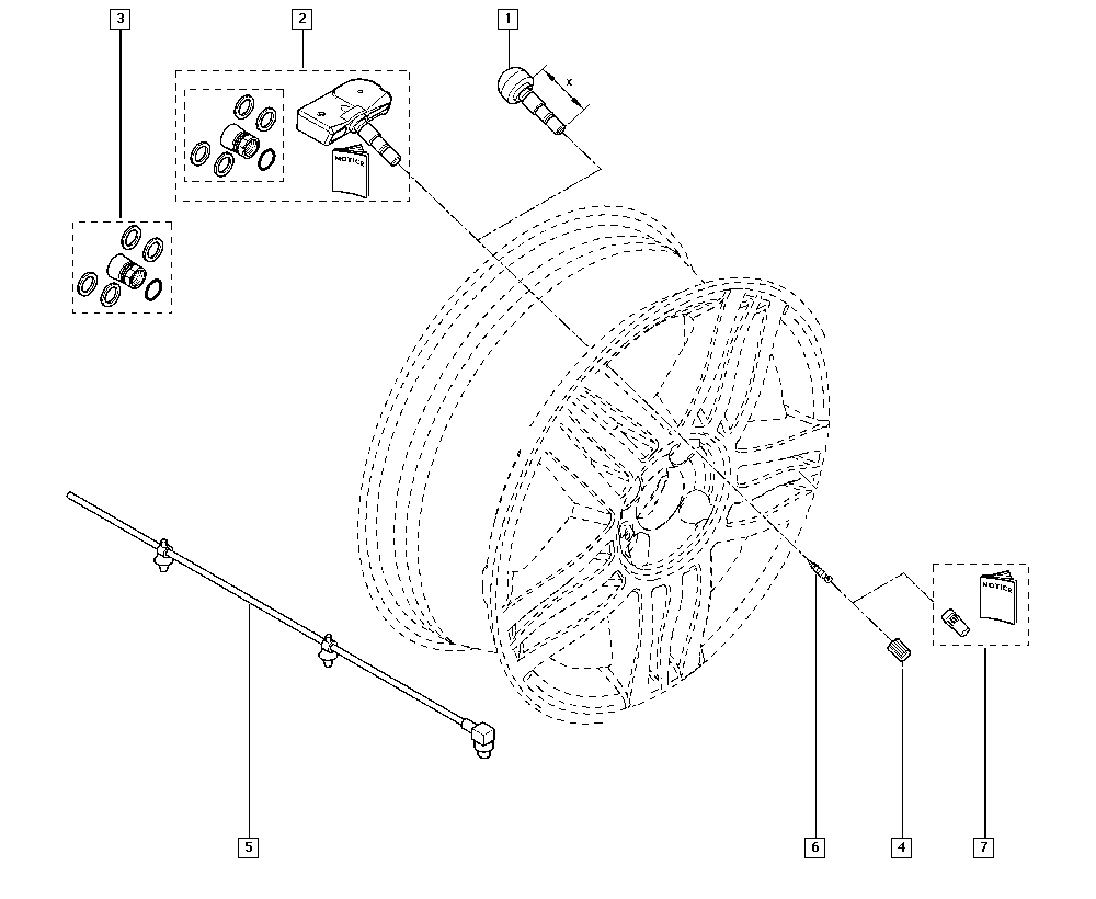 RENAULT 407005578R - Hjulsensor, däcktryckskontrollsystem xdelar.se