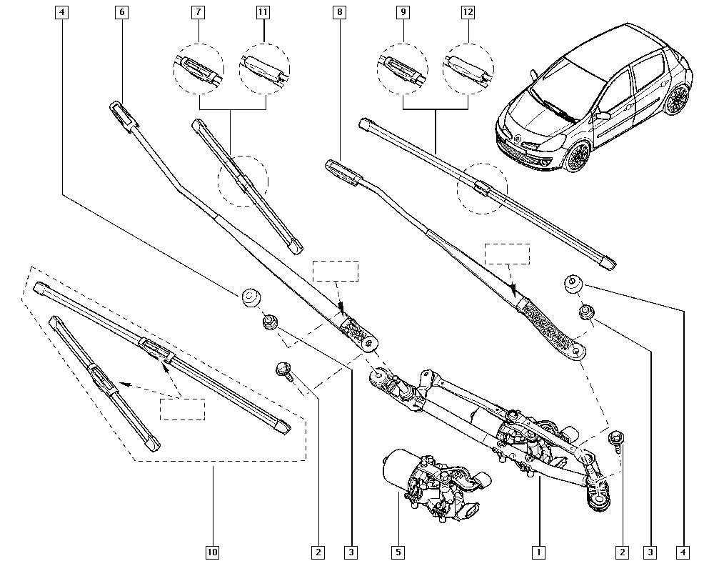 RENAULT 288905755R - Torkarblad xdelar.se