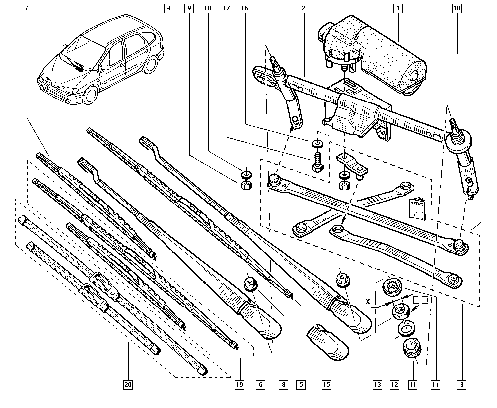 RENAULT 288905546R - Torkarblad xdelar.se