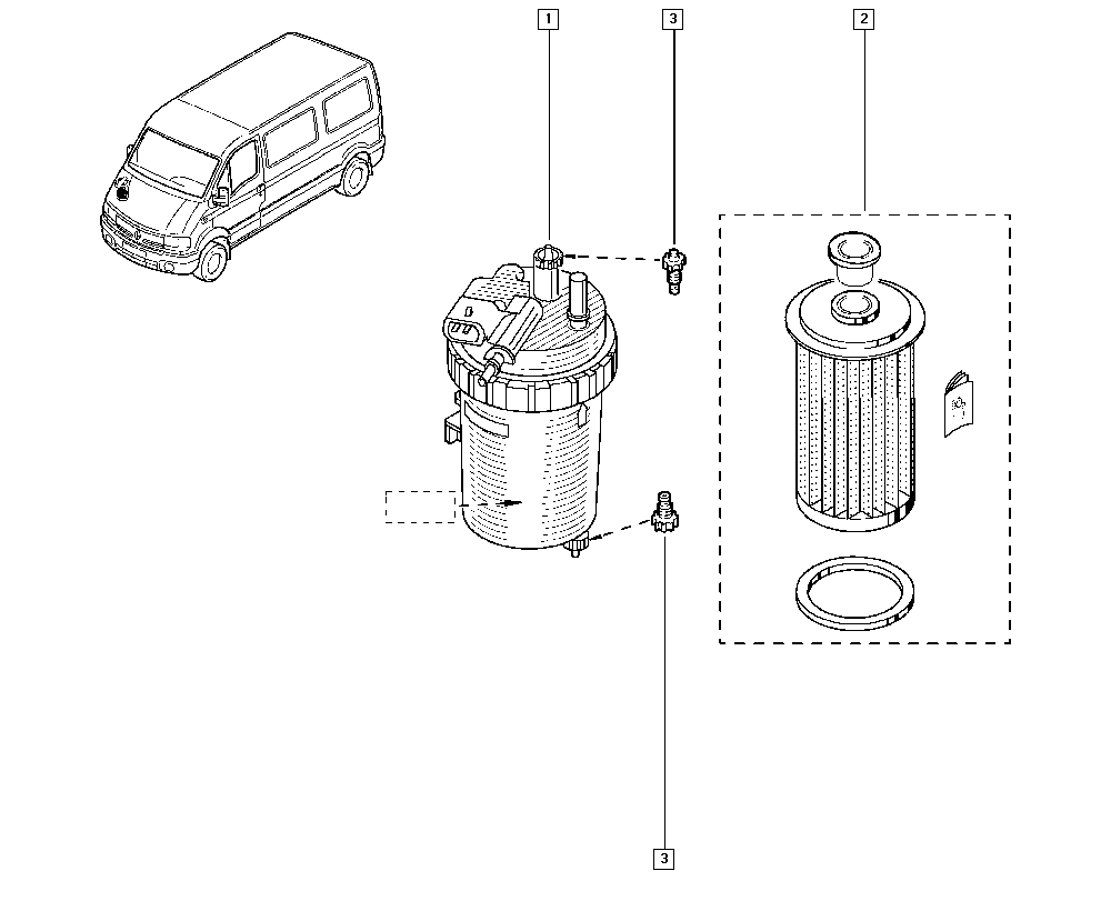 RENAULT 8200089781 - Bränslefilter xdelar.se