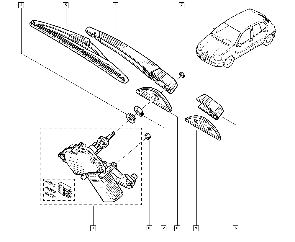 RENAULT 77 01 410 155 - Torkarblad xdelar.se