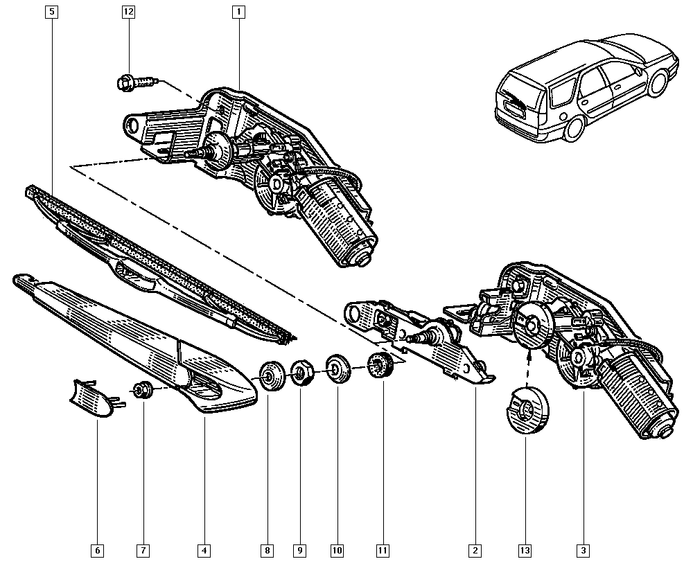 RENAULT 7701045747 - Torkarblad xdelar.se