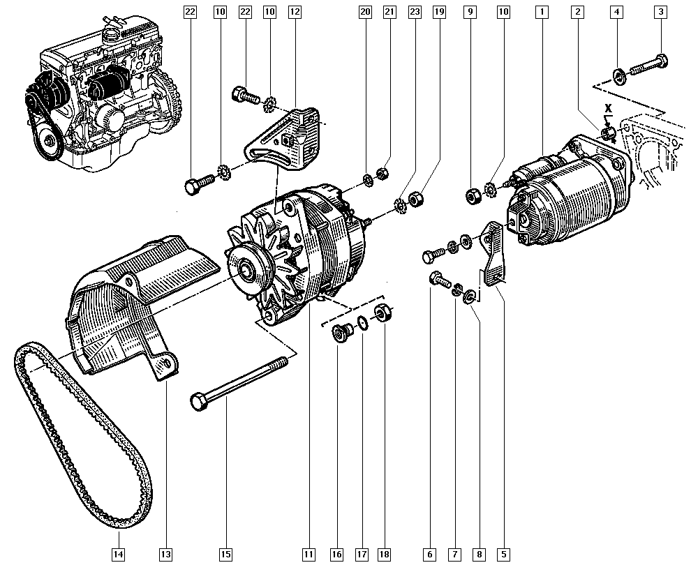 RENAULT 77 00 871 057 - Startmotor xdelar.se