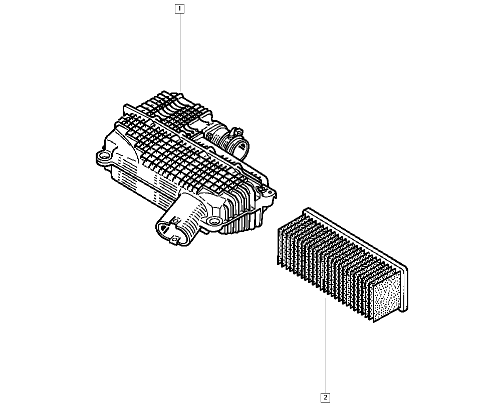 RENAULT 82 00 989 933 - Luftfilter xdelar.se