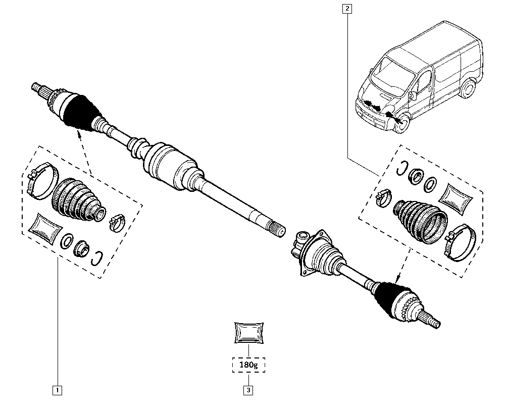 RENAULT 7701473176 - Bälgar, drivaxel xdelar.se