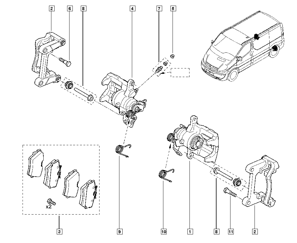 RENAULT 77 01 054 772 - Bromsbeläggssats, skivbroms xdelar.se