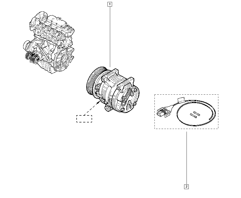 NISSAN 926005849R - Kompressor, klimatanläggning xdelar.se