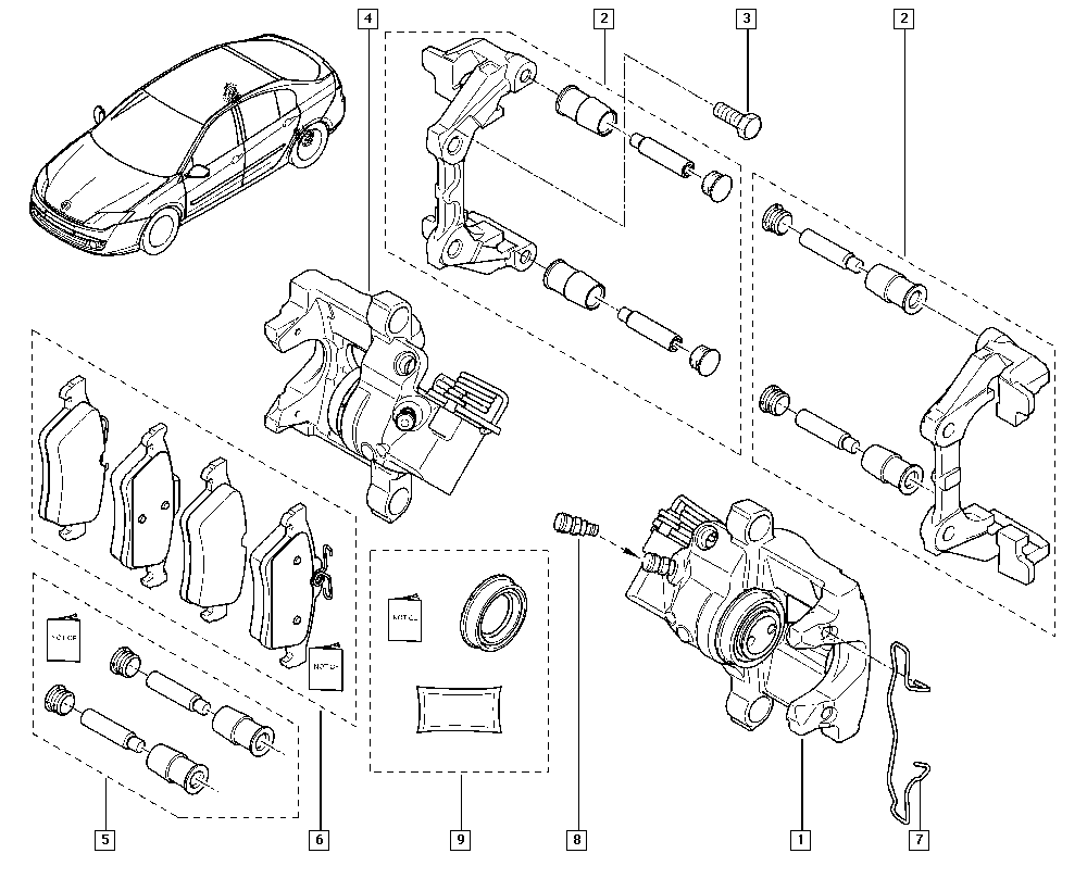 RENAULT TRUCKS 7701049284 - Tillbehörssats, skivbromsbelägg xdelar.se