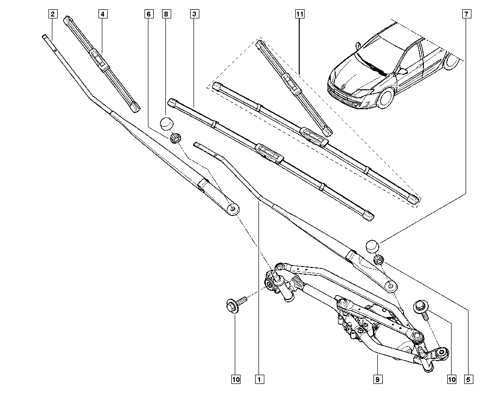 RENAULT 7711424718 - Torkarblad xdelar.se