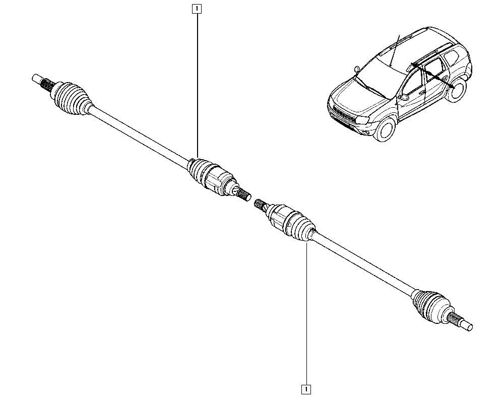 RENAULT 396004652R - Drivaxel xdelar.se