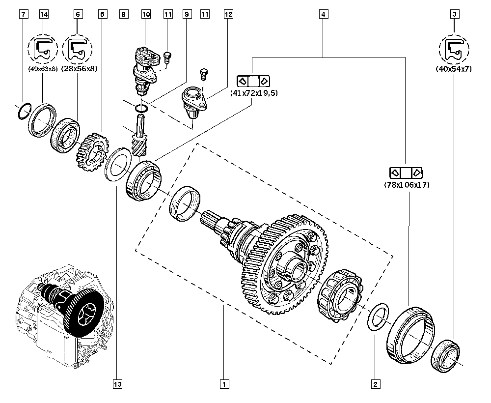 RENAULT TRUCKS 8200276850 - Oljetätningsring, differential xdelar.se