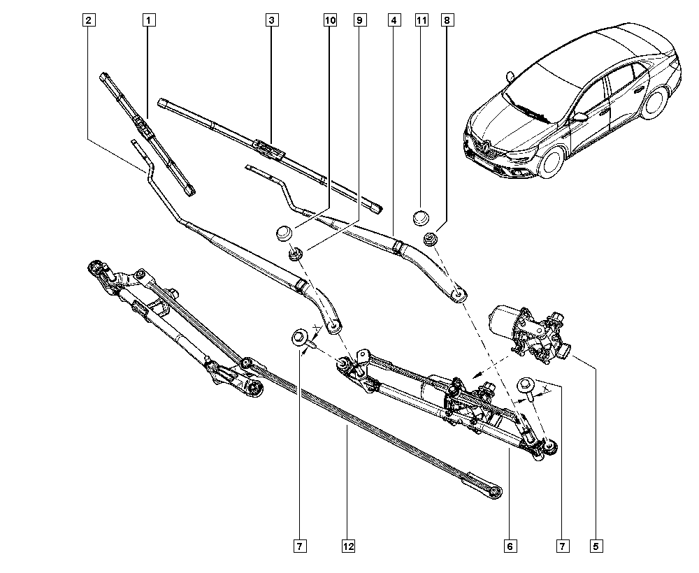 RENAULT 288907739R - Torkarblad xdelar.se