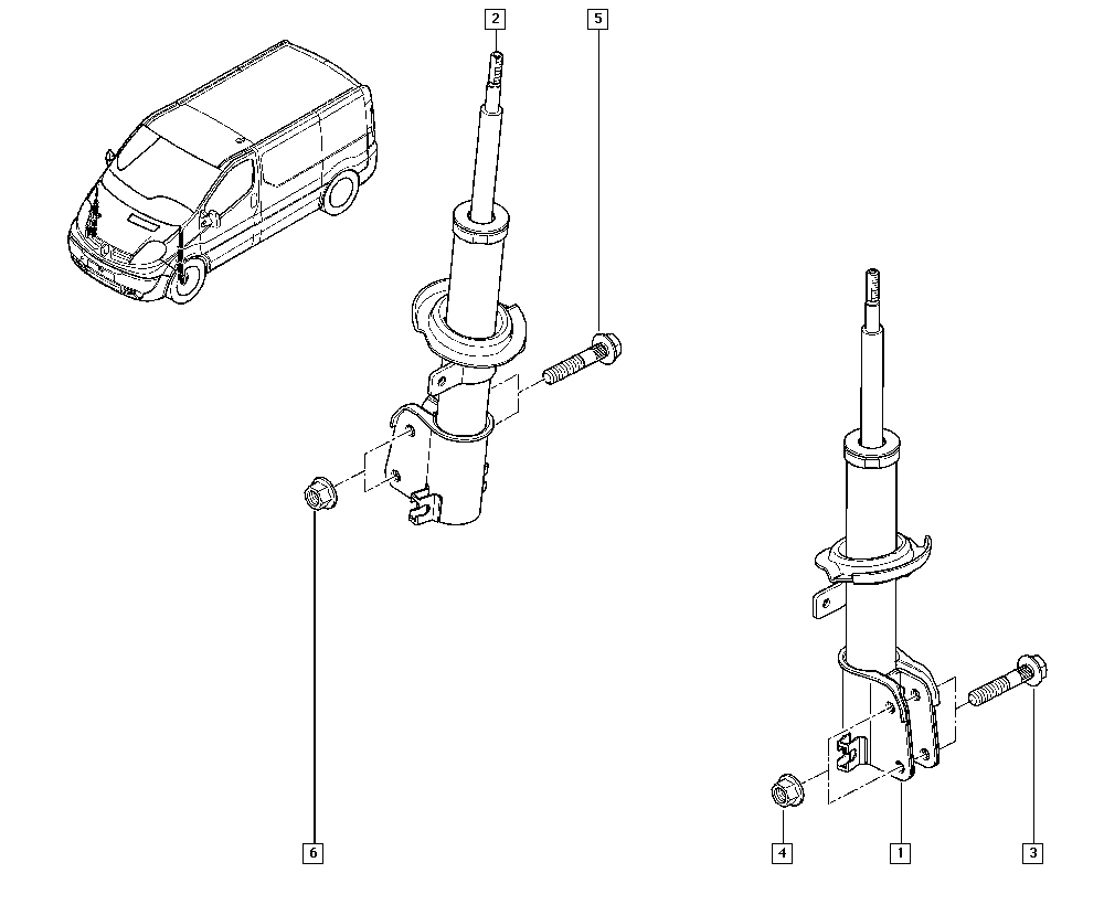 RENAULT 82 00 728 279 - Stötdämpare xdelar.se