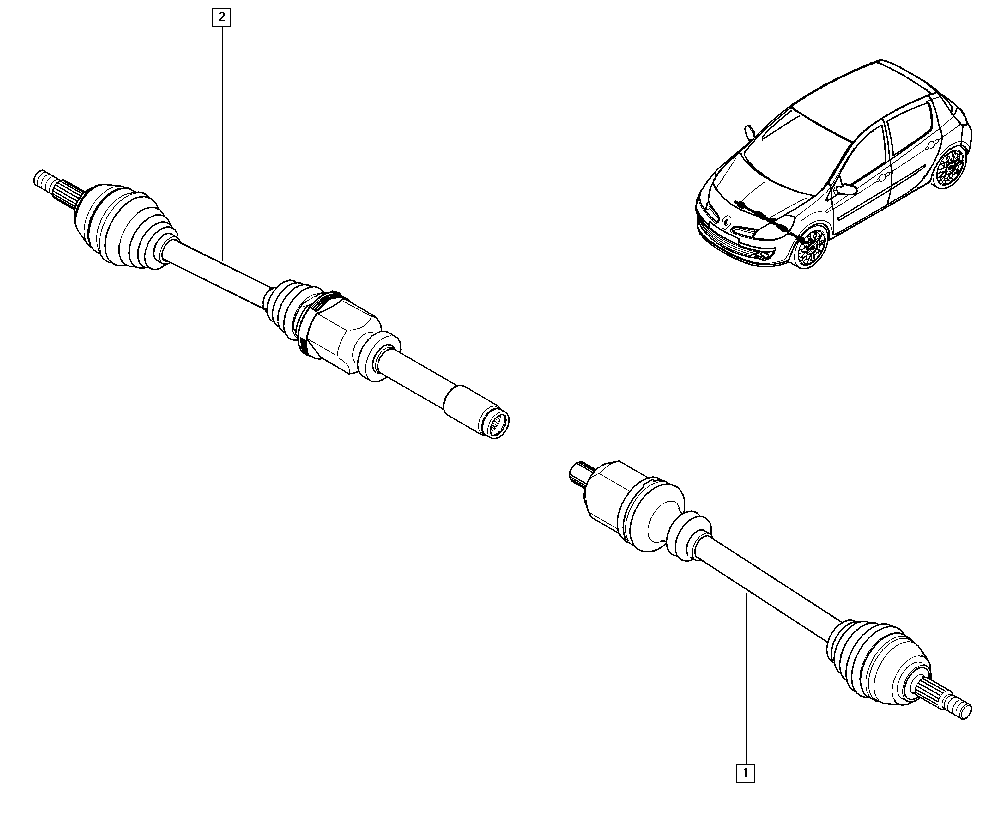 RENAULT 8200696900 - Drivaxel xdelar.se