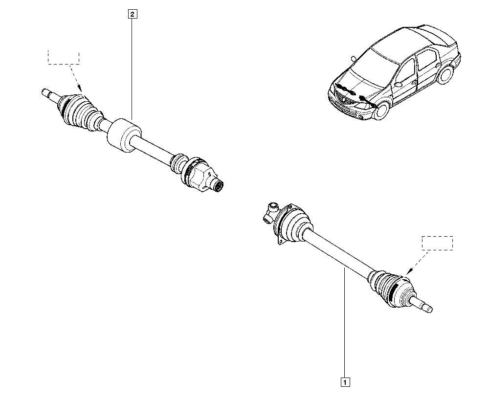 RENAULT 391016826R - Drivaxel xdelar.se