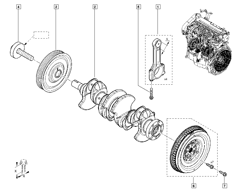 NISSAN 123036715R - Remskiva, vevaxel xdelar.se