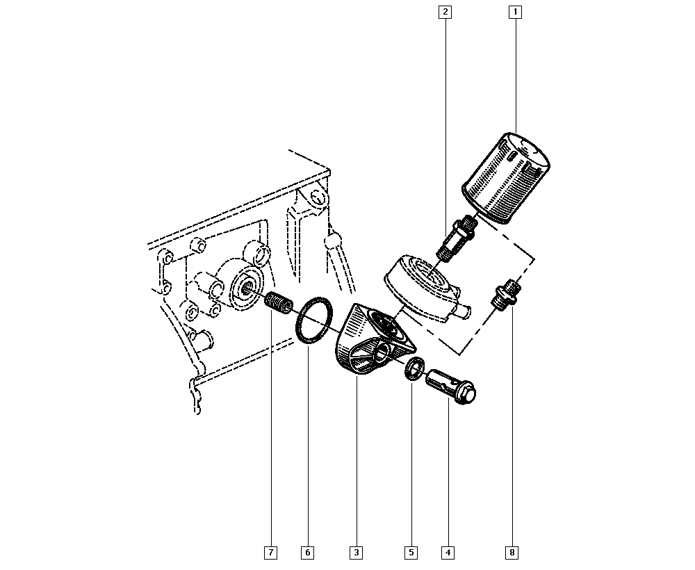 RENAULT 77 00 865 981 - Oljefilter xdelar.se