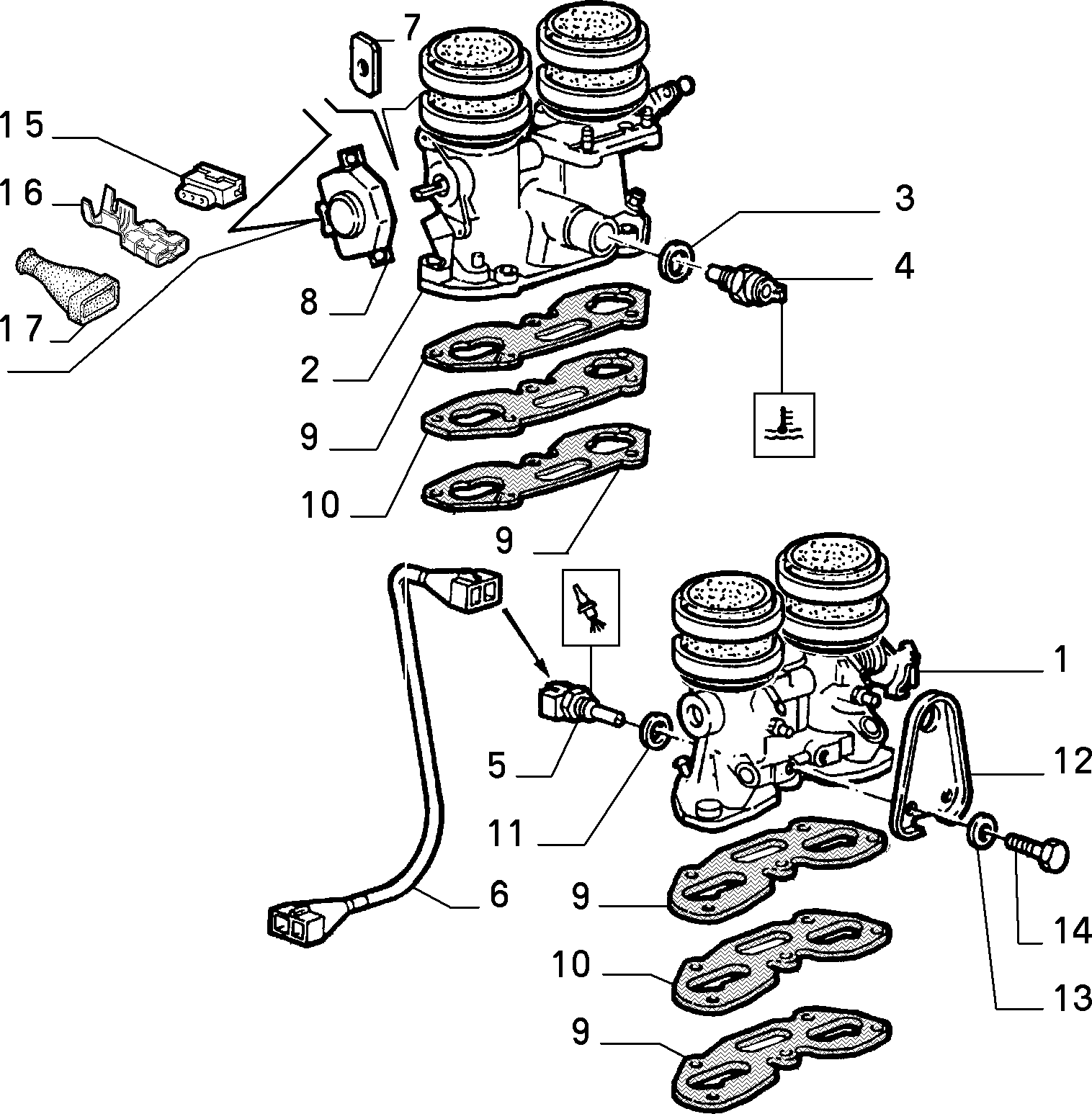 Innocenti 5972332 - Sensor, kylmedietemperatur xdelar.se