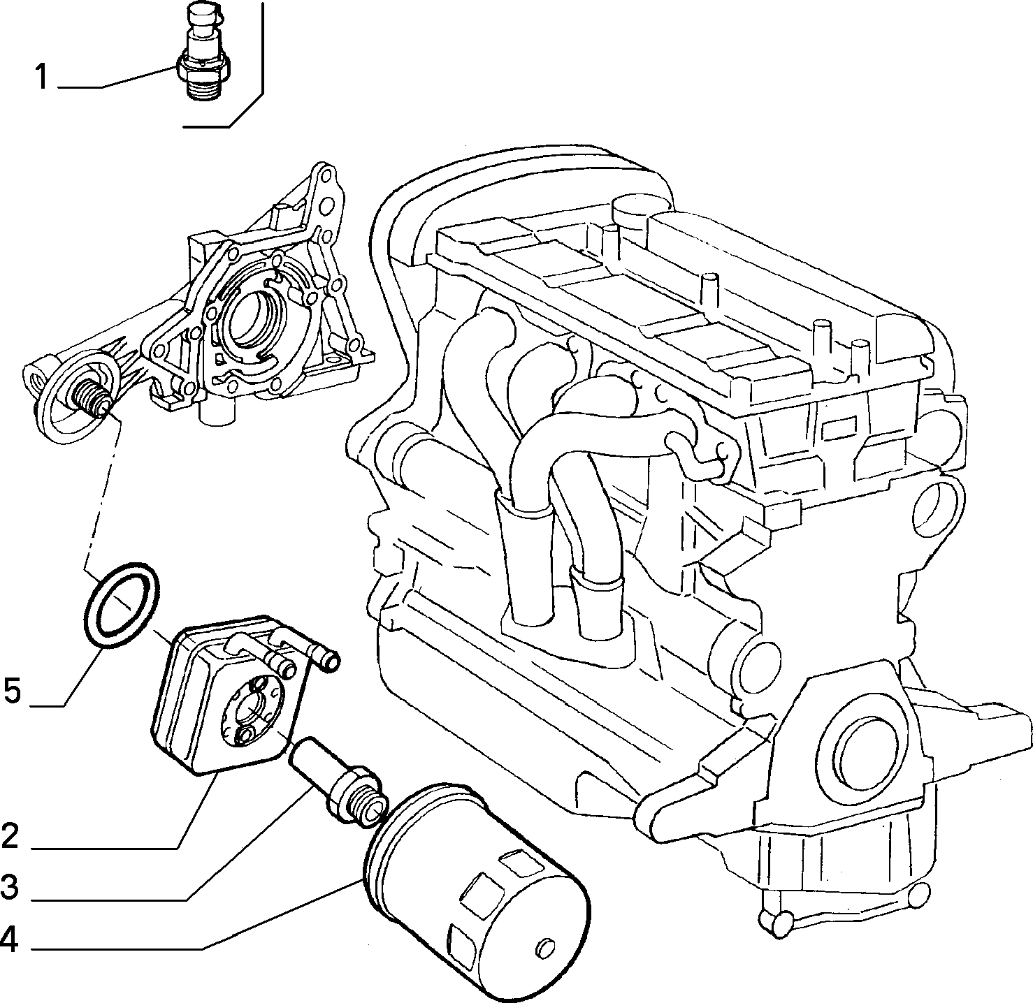 Lancia 71736159 - Oljefilter xdelar.se