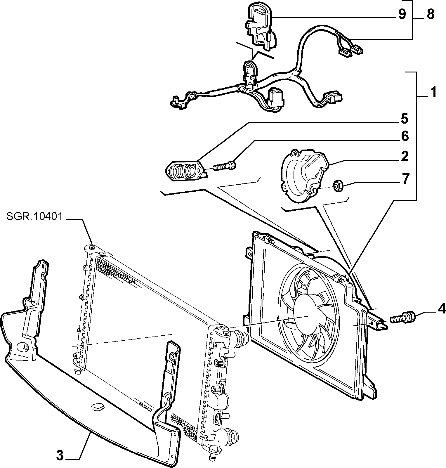 Alfarome/Fiat/Lanci 51736821 - Förkopplingsmotstånd, Elmotor-kylfläkt xdelar.se