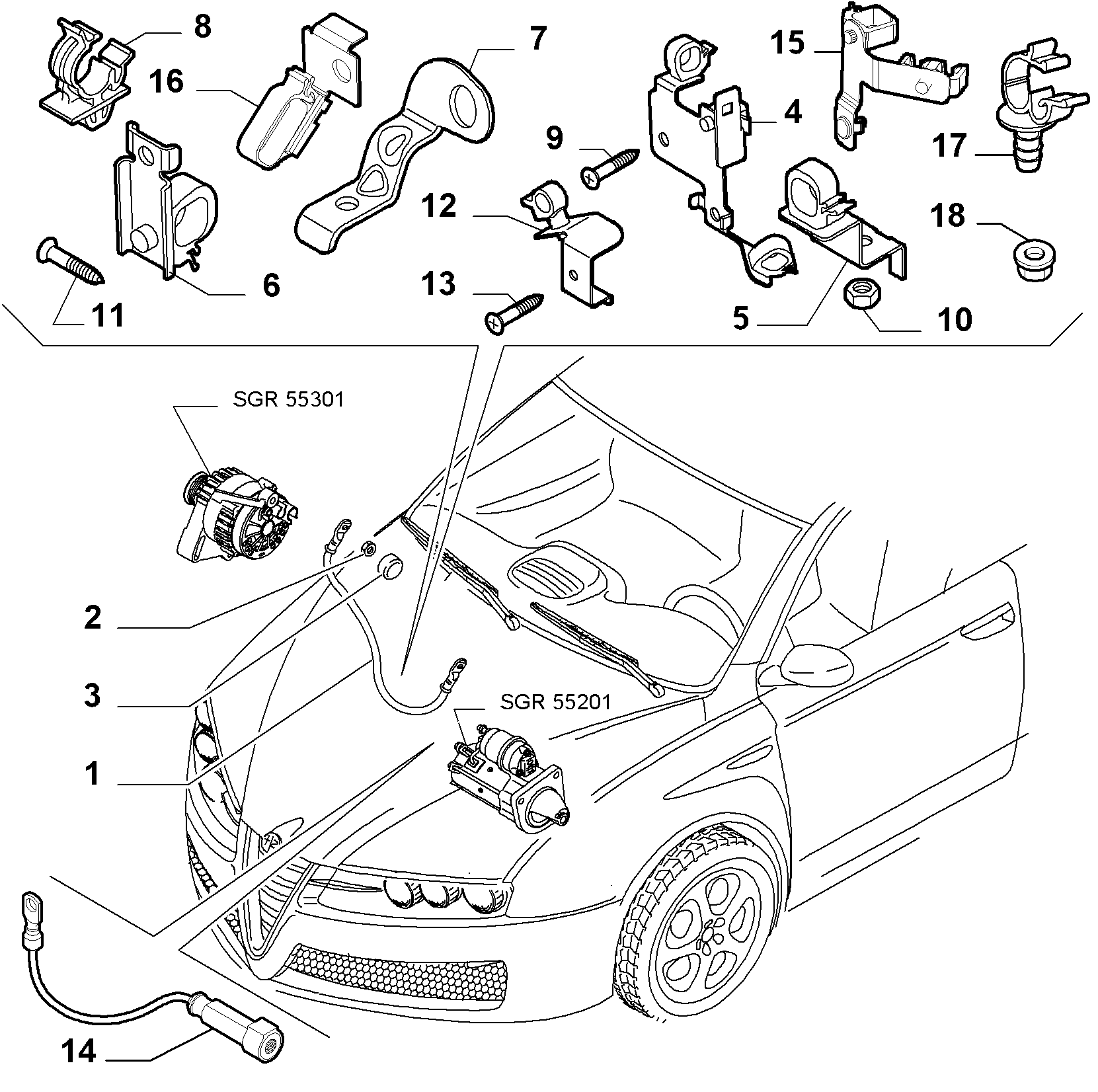 FIAT 14 075 811 - Mutter avgasgrenrör xdelar.se