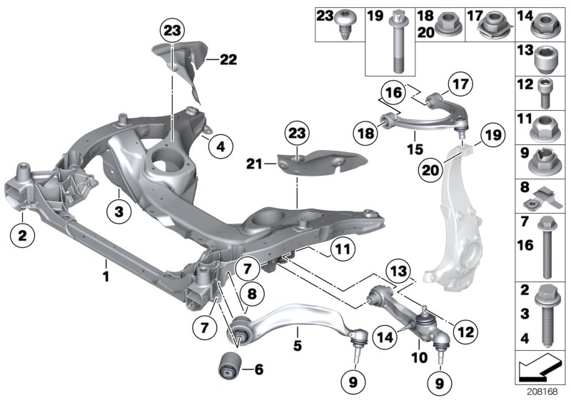 BMW 31 10 6 765 451 - Reparationssats, hjulupphängning xdelar.se