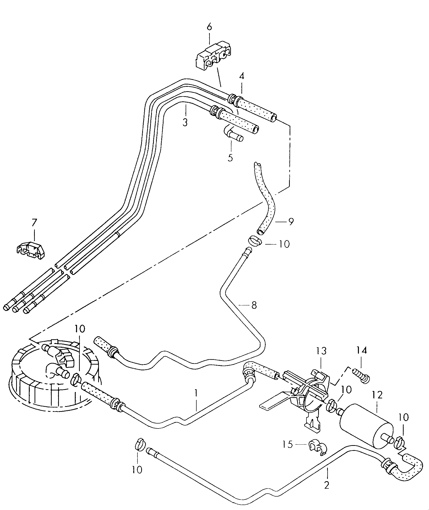 AUDI 6N0 201 511 A - Bränslefilter xdelar.se