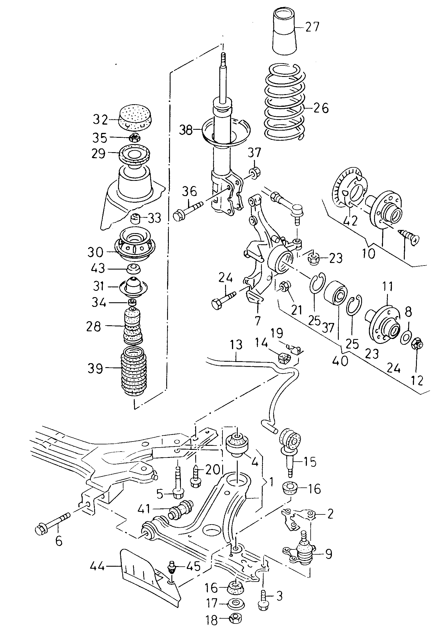 VAG N  10207804 - Fästskruvar, länkarm xdelar.se