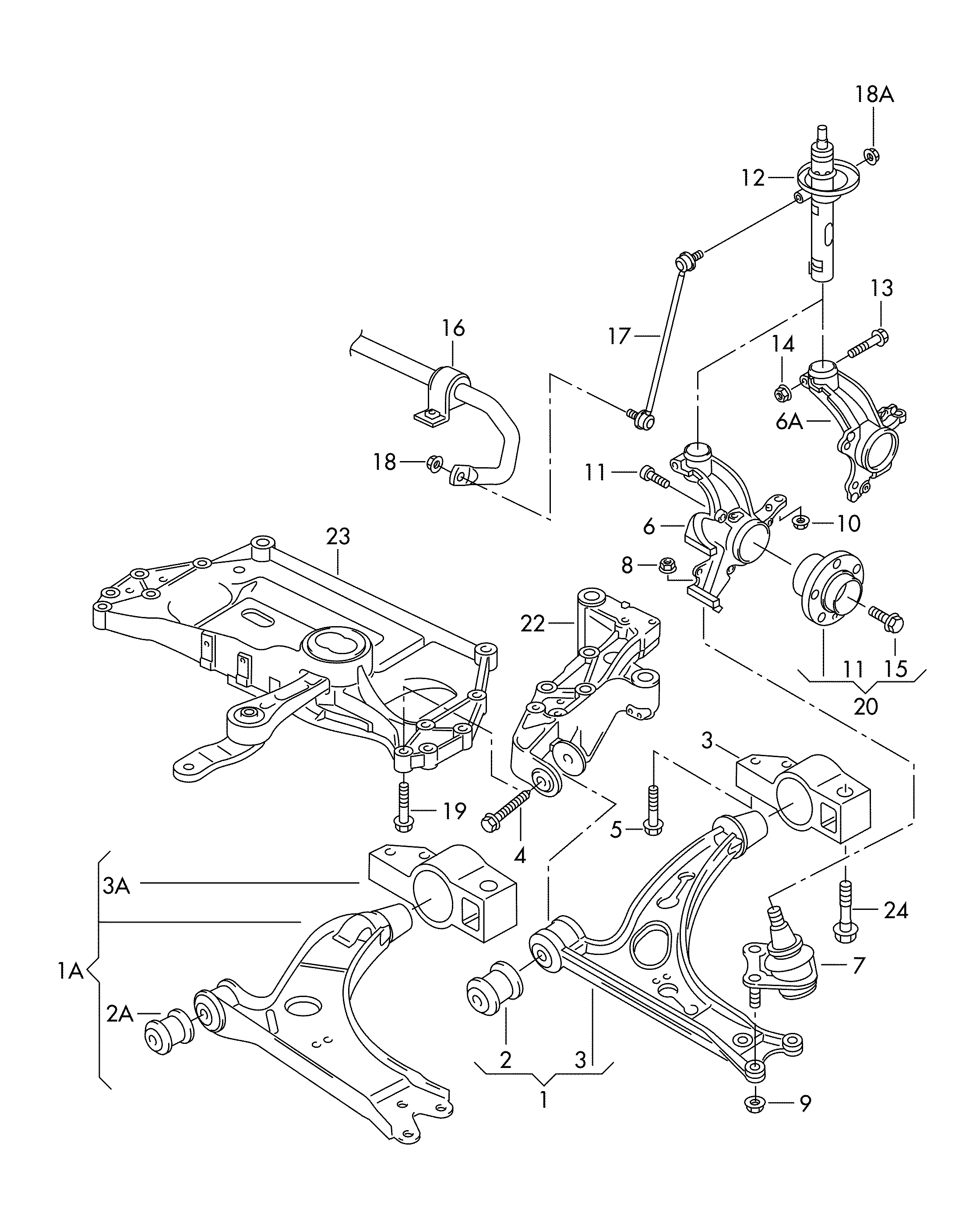 Seat 1K0 407 151 BD - Länkarm, hjulupphängning xdelar.se