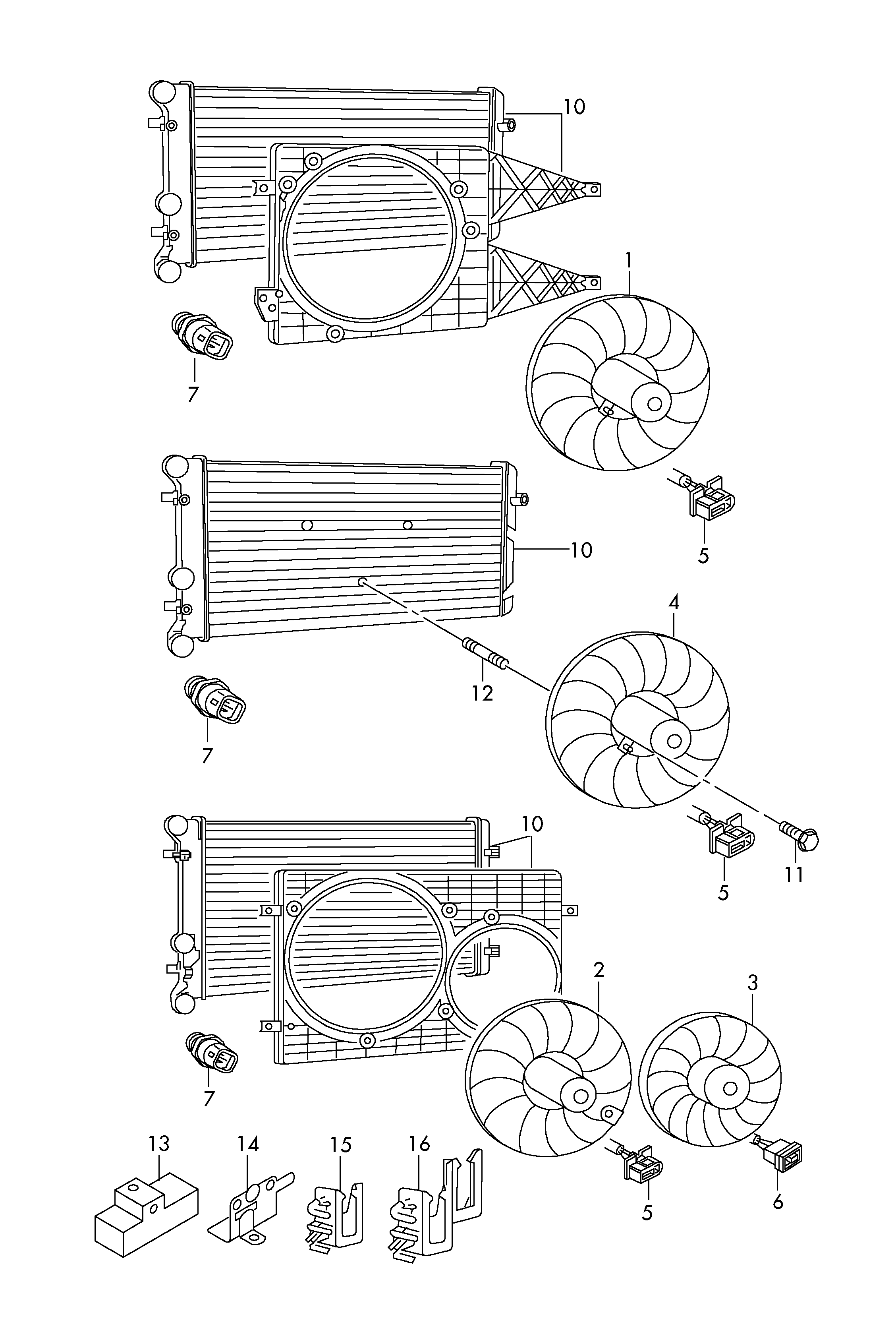 VAG 357972742B - Elmotor, kylarfläkt xdelar.se